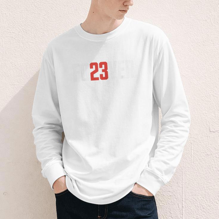 FO23VER Trendy Number 23 Baseball Team Sport For Women Men Youth Long Sleeve Tee FO23VER Trendy Number 23 Baseball Team Sport For Women Men Youth Long Sleeve Tee