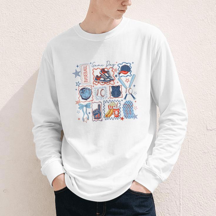 Game Day Baseball Lover Coquette Bow Girl Women Kid Mom Mama Youth Long Sleeve Tee Game Day Baseball Lover Coquette Bow Girl Women Kid Mom Mama Youth Long Sleeve Tee