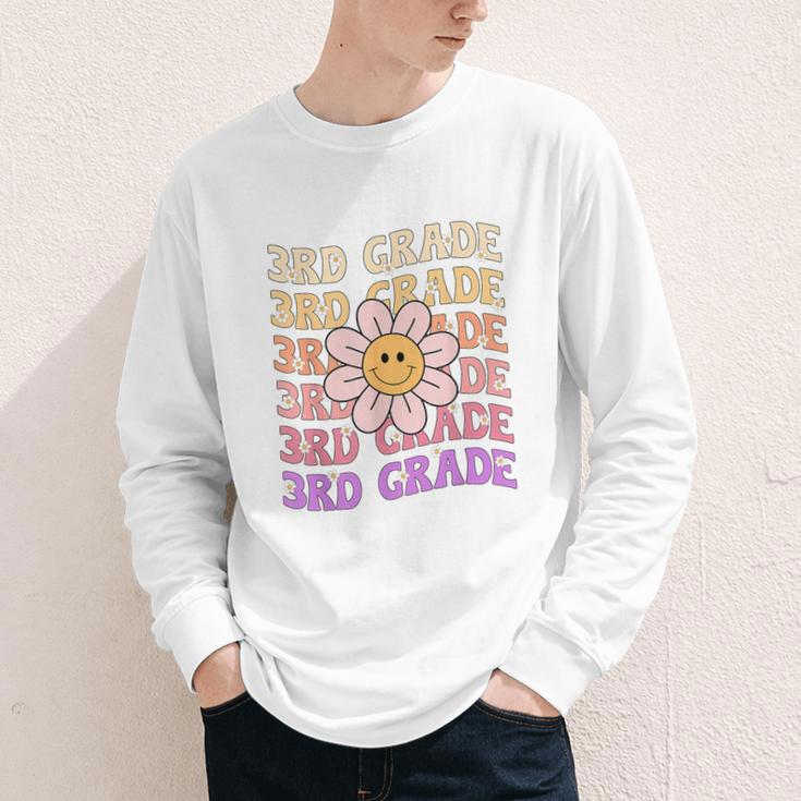 Groovy 3rd Grade Back To School Retro Groovy Third Grade Youth Long Sleeve Tee