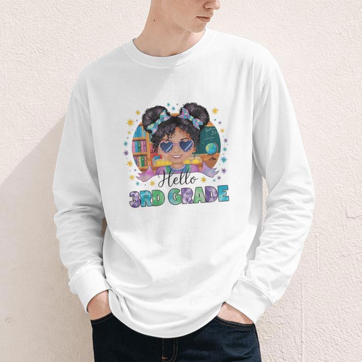 Hello 3rd Grade Girl Back To School Kids Boys Girls Youth Long Sleeve Tee Hello 3rd Grade Girl Back To School Kids Boys Girls Youth Long Sleeve Tee