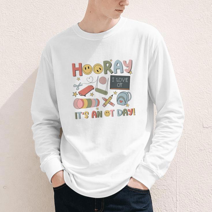Hooray It’s An OT Day Occupational Therapy Back To School Premium Tri-Blend Youth Long Sleeve Tee