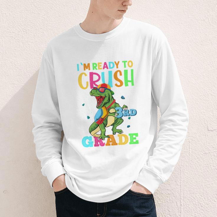 I'm Ready To Crush 3rd Grade Dinosaur Back To School Youth Long Sleeve Tee