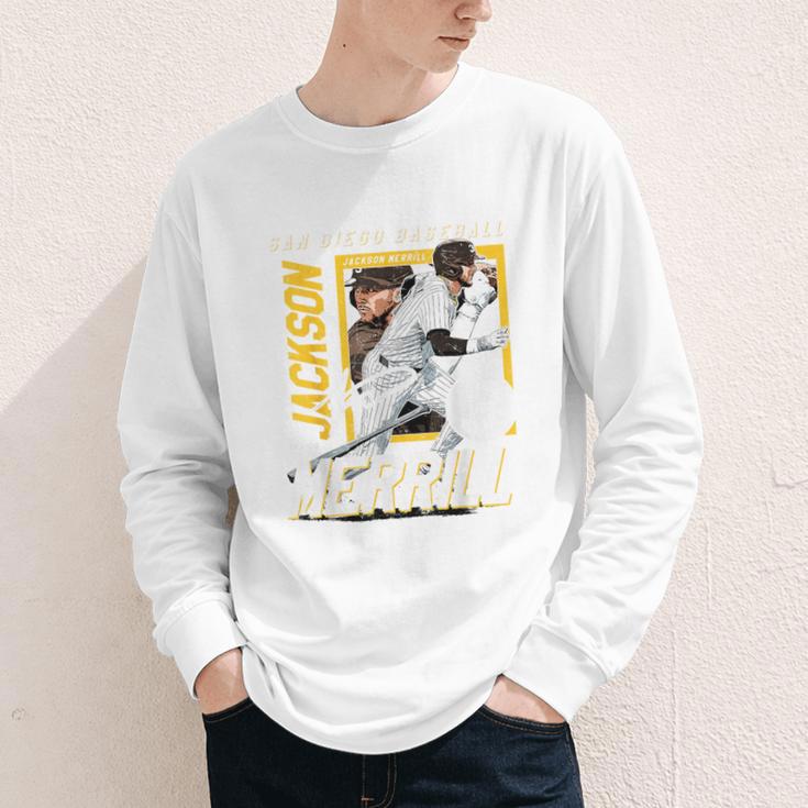Jackson Merrill San Diego MLB Baseball Player MLBJME203M Youth Long Sleeve Tee