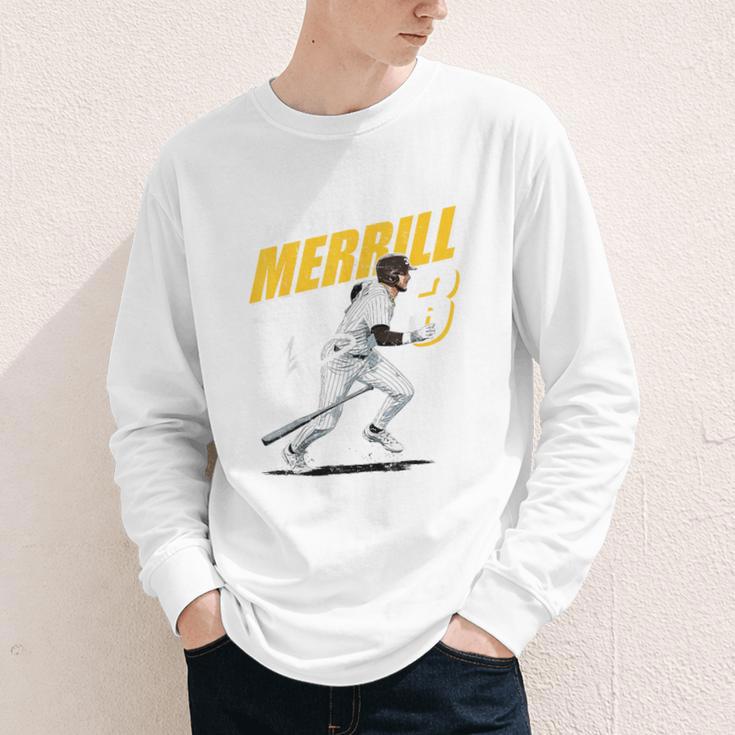 Jackson Merrill San Diego MLB Baseball Player MLBJME204M Youth Long Sleeve Tee Jackson Merrill San Diego MLB Baseball Player MLBJME204M Youth Long Sleeve Tee