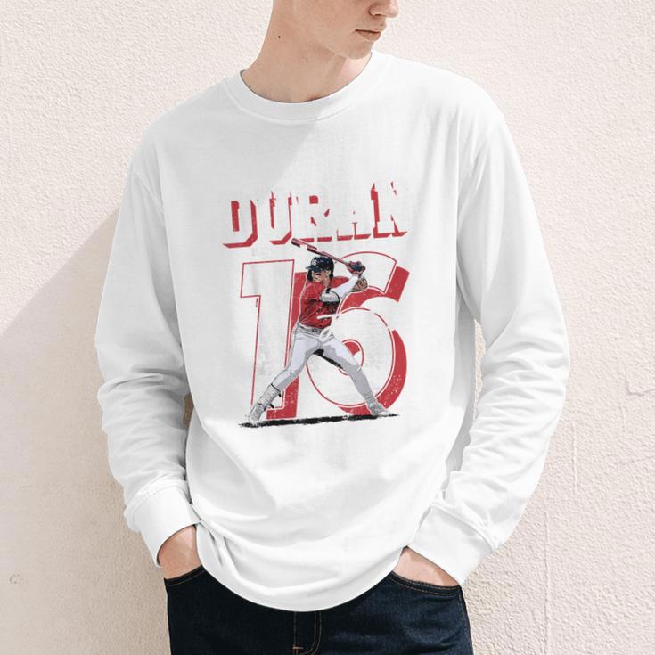 Jarren Duran Boston MLB Baseball Players MLBJDU201M Youth Long Sleeve Tee