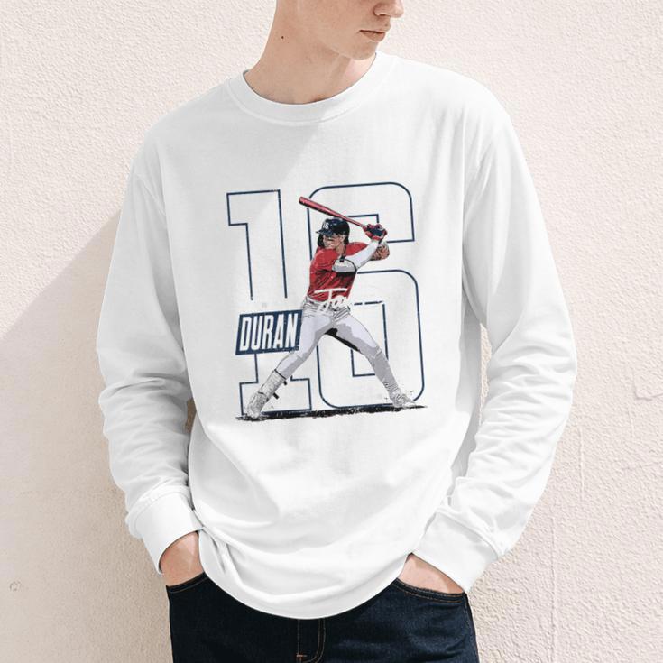 Jarren Duran Boston MLB Baseball Players MLBJDU202M Youth Long Sleeve Tee Jarren Duran Boston MLB Baseball Players MLBJDU202M Youth Long Sleeve Tee