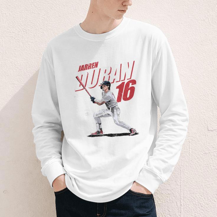 Jarren Duran Boston MLB Baseball Players MLBJDU204M Youth Long Sleeve Tee Jarren Duran Boston MLB Baseball Players MLBJDU204M Youth Long Sleeve Tee
