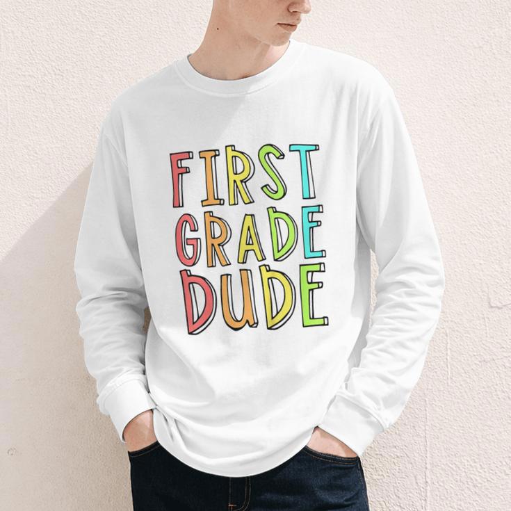 Kids First Day Of First Grade Dude 1st Grade Back To School Boys Youth Long Sleeve Tee Kids First Day Of First Grade Dude 1st Grade Back To School Boys Youth Long Sleeve Tee