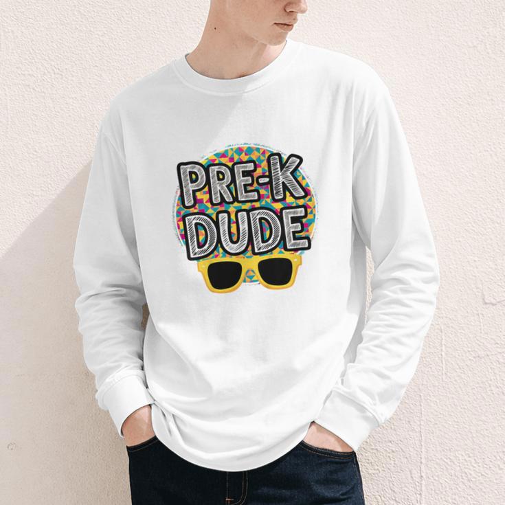 Kids Pre-K Dude Shirt Back To School PreK Boy Girl Youth Long Sleeve Tee Kids Pre-K Dude Shirt Back To School PreK Boy Girl Youth Long Sleeve Tee