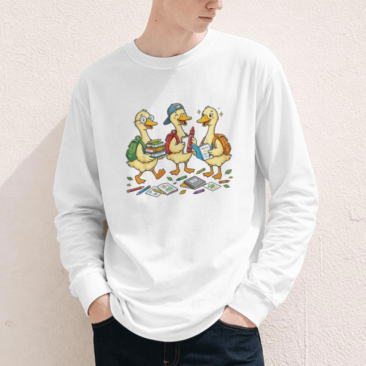 Kindergarten 1st Grade Goose Back To School Boys Youth Long Sleeve Tee Kindergarten 1st Grade Goose Back To School Boys Youth Long Sleeve Tee