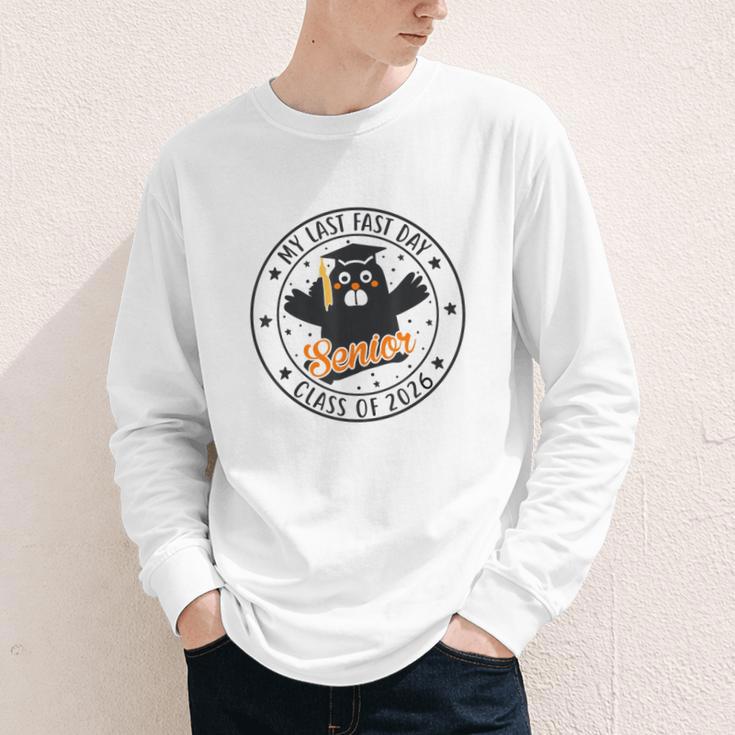 My Last First Day Senior 2026 Cat Back To School Cool Class Youth Long Sleeve Tee My Last First Day Senior 2026 Cat Back To School Cool Class Youth Long Sleeve Tee