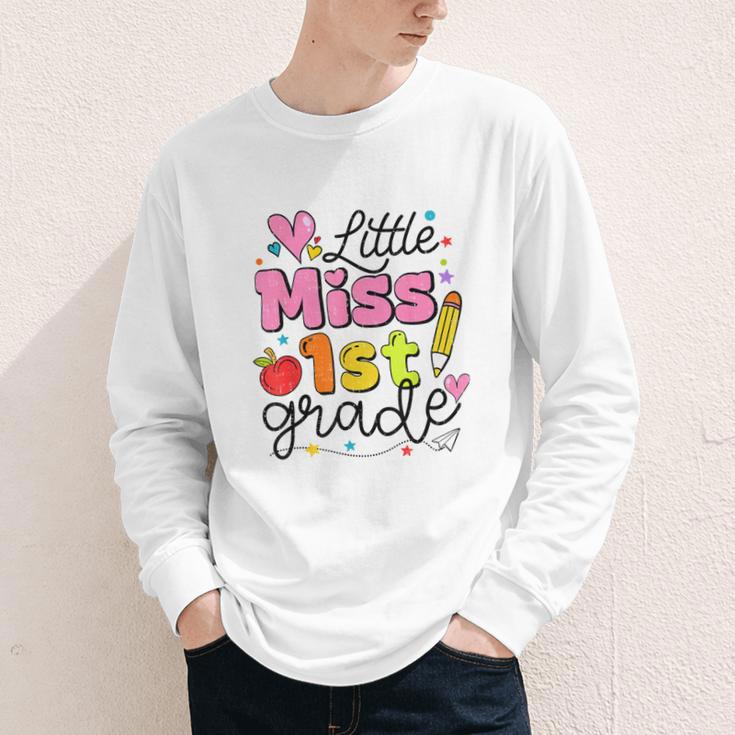 Little Miss 1st Grade Back To School Cute First Grade Girls Youth Long Sleeve Tee Little Miss 1st Grade Back To School Cute First Grade Girls Youth Long Sleeve Tee