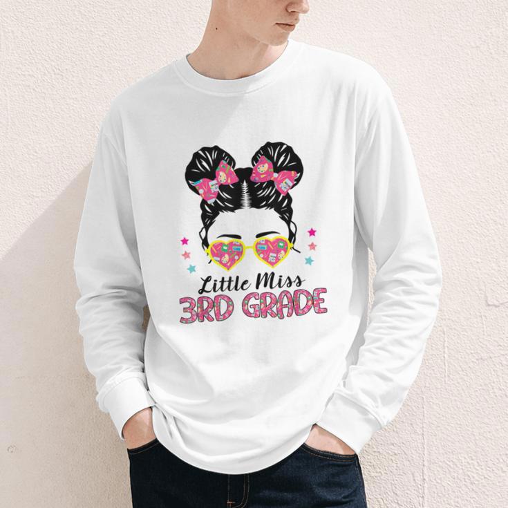 Little Miss 3rd Grade Messy Bun Back To School Youth Long Sleeve Tee Little Miss 3rd Grade Messy Bun Back To School Youth Long Sleeve Tee