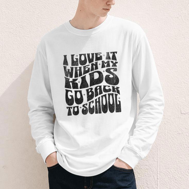 I Love It When My Kids Go Back To School Youth Long Sleeve Tee I Love It When My Kids Go Back To School Youth Long Sleeve Tee