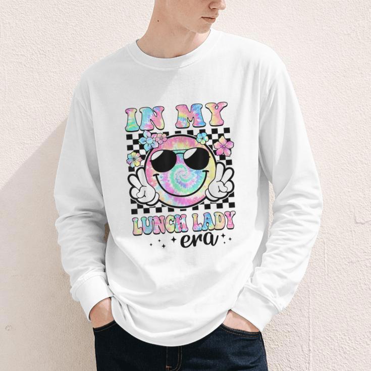 In My Lunch Lady Era Groovy Retro Back To School Youth Long Sleeve Tee
