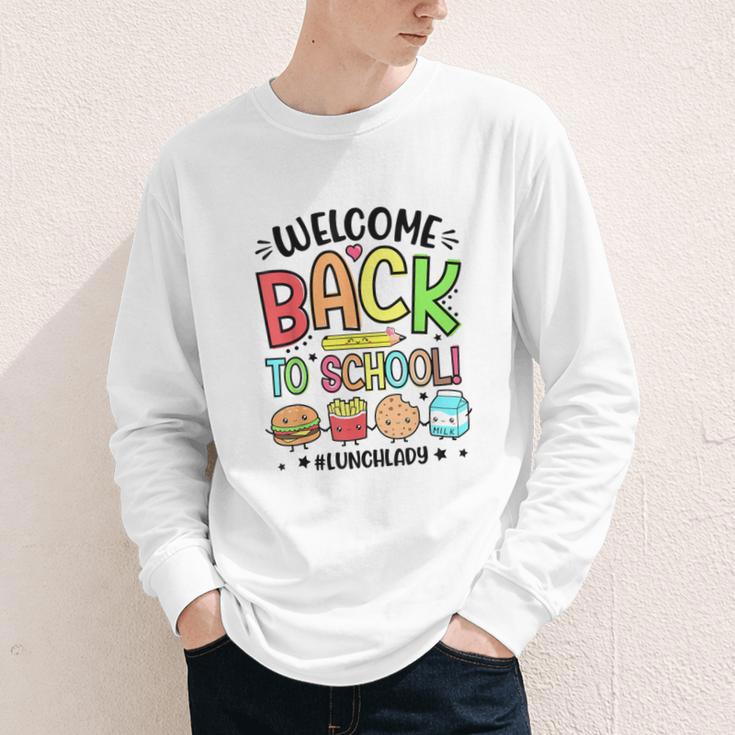 Lunch Lady Welcome Back To School 1st Day Of School Youth Long Sleeve Tee Lunch Lady Welcome Back To School 1st Day Of School Youth Long Sleeve Tee