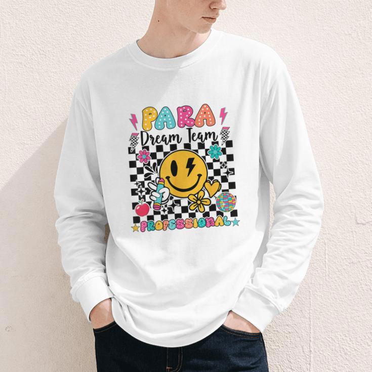 Para Dream Team Paraprofessional First Day Back To School Youth Long Sleeve Tee Para Dream Team Paraprofessional First Day Back To School Youth Long Sleeve Tee
