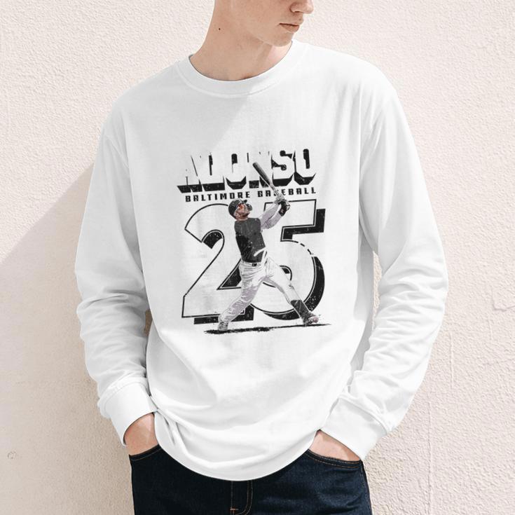Pete Alonso Baltimore Baseball Players MLBPAL204M Youth Long Sleeve Tee