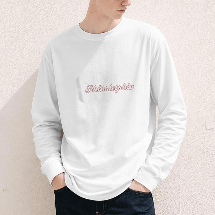Philadelphia Baseball Skyline Philly Men Women Youth Long Sleeve Tee Philadelphia Baseball Skyline Philly Men Women Youth Long Sleeve Tee