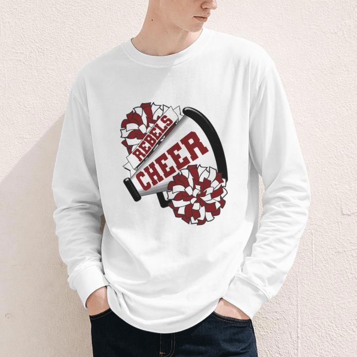 Rebels Cheer Back To School Cheerleading Spirit M Performance Youth Long Sleeve Tee Rebels Cheer Back To School Cheerleading Spirit M Performance Youth Long Sleeve Tee
