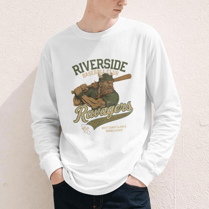 Riverside Ravagers Retro Minor League Baseball Youth Long Sleeve Tee Riverside Ravagers Retro Minor League Baseball Youth Long Sleeve Tee