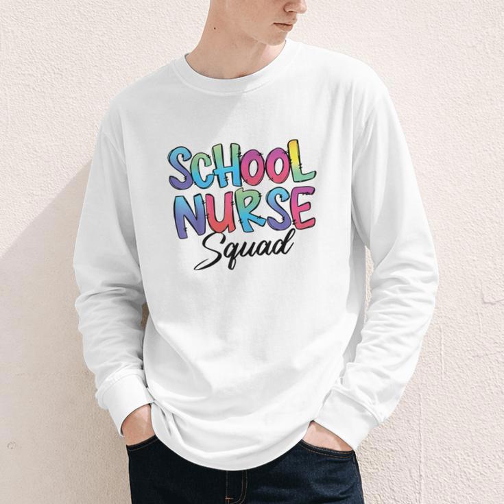 School Nurse Squad Tie Dye Back To School Appreciation Youth Long Sleeve Tee School Nurse Squad Tie Dye Back To School Appreciation Youth Long Sleeve Tee