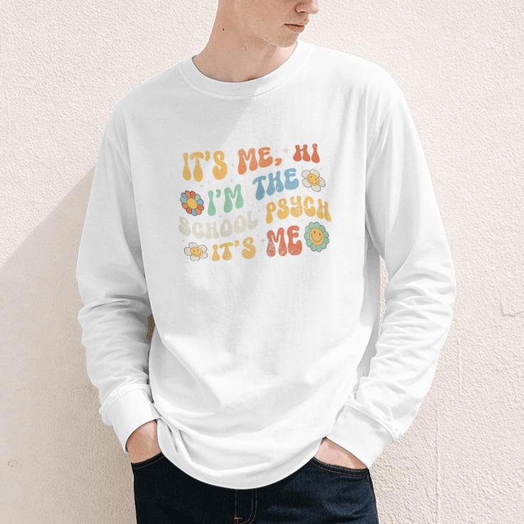 School Psych Psychologist Back To School Groovy Vintage Youth Long Sleeve Tee School Psych Psychologist Back To School Groovy Vintage Youth Long Sleeve Tee