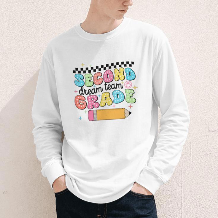 Second Grade Dream Team Back To School First Day Of School Performance Youth Long Sleeve Tee