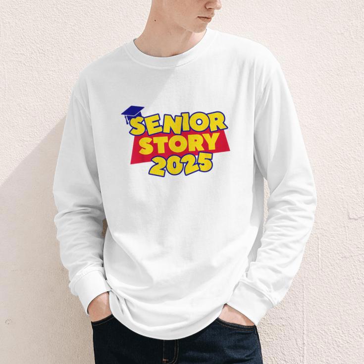 Senior 2025 Story Class Of 2025 Back To School 2025 Grad 25 Youth Long Sleeve Tee