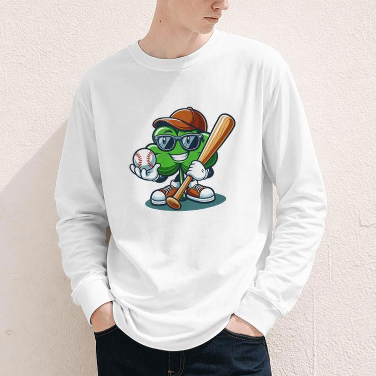 Shamrock Baseball St Patrick's Day Kids Boys Toddlers Premium Tri-Blend Youth Long Sleeve Tee Shamrock Baseball St Patrick's Day Kids Boys Toddlers Premium Tri-Blend Youth Long Sleeve Tee