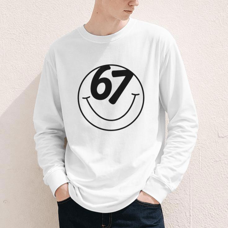 Six Seven Meme Viral Internet Sound 67 Back To School Youth Long Sleeve Tee