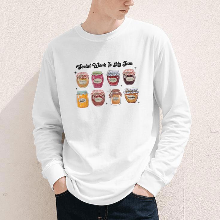 Social Work Is My Jam Back To School School Social Worker Youth Long Sleeve Tee Social Work Is My Jam Back To School School Social Worker Youth Long Sleeve Tee