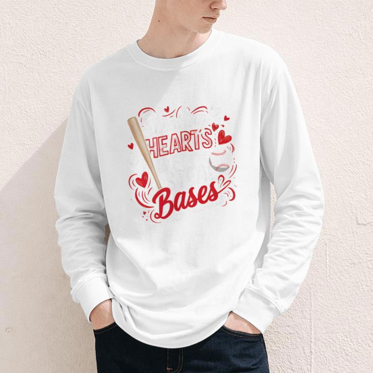 Stealing Hearts Like I Steal Bases Softball Baseball Batter Youth Long Sleeve Tee Stealing Hearts Like I Steal Bases Softball Baseball Batter Youth Long Sleeve Tee