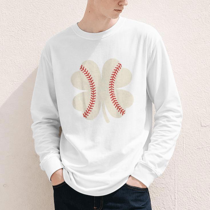 StPatrick’s Day Irish Shenanigans Baseball Fan Shamrock Tee Youth Long Sleeve Tee