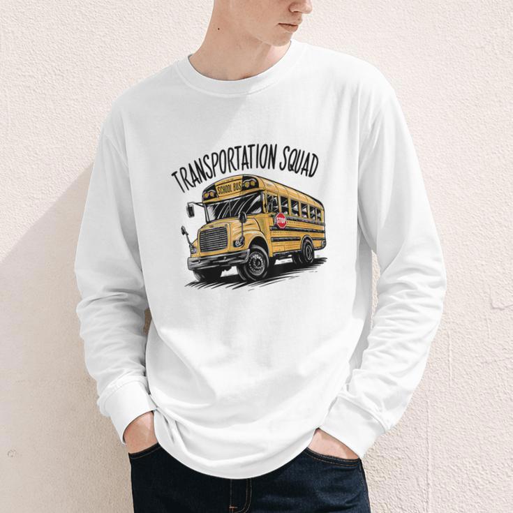 Transportation Squad Bus Drivers Back To School Youth Long Sleeve Tee Transportation Squad Bus Drivers Back To School Youth Long Sleeve Tee