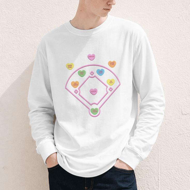 Valentine Heart Love Cute Baseball Softball Lover Sayings Youth Long Sleeve Tee Valentine Heart Love Cute Baseball Softball Lover Sayings Youth Long Sleeve Tee