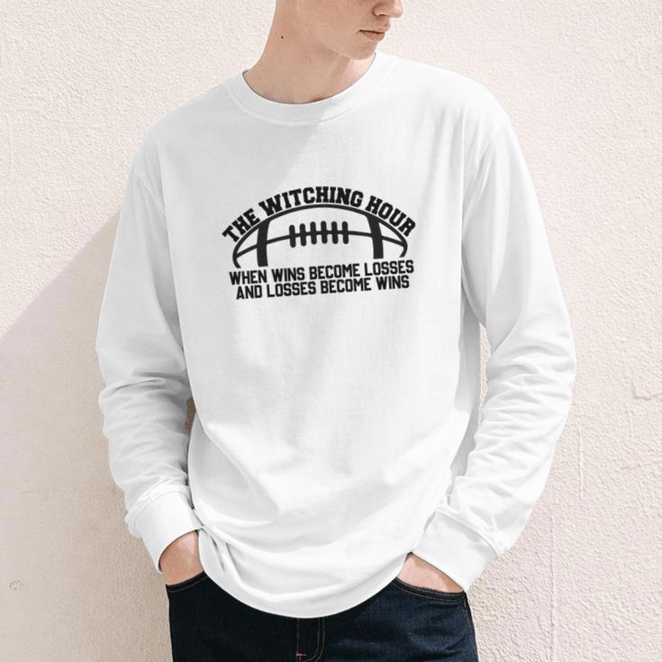 The Witching Hour When Wins Become Losses Baseball Premium Tri-Blend Youth Long Sleeve Tee