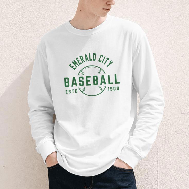 Wizard Of Oz Emerald City Baseball Costume Halloween Youth Long Sleeve Tee Wizard Of Oz Emerald City Baseball Costume Halloween Youth Long Sleeve Tee