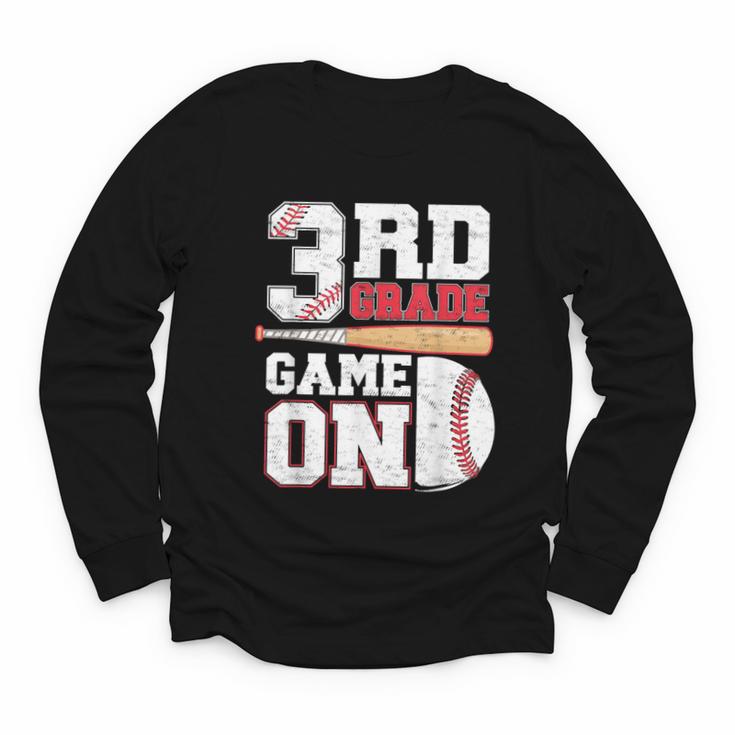 3rd Grade Game On Back To School Baseball Boy Third Grade Youth Long Sleeve Tee