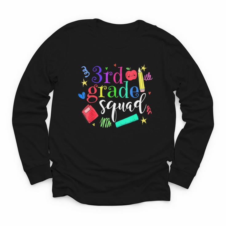 3rd Grade Squad Back To School Team Third Grade Youth Long Sleeve Tee 3rd Grade Squad Back To School Team Third Grade Youth Long Sleeve Tee