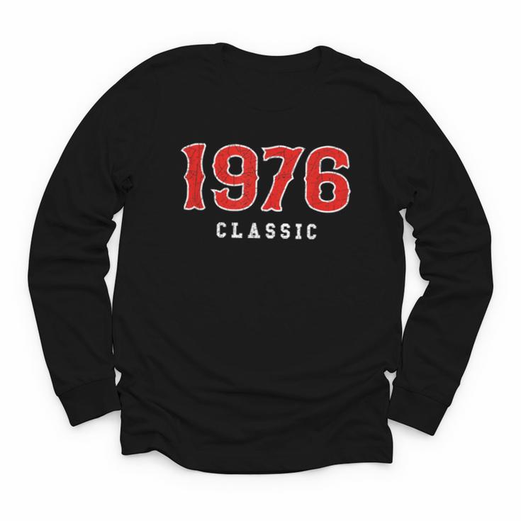 50 Year Old 1976 Classic Baseball Fan 50th Birthday Youth Long Sleeve Tee