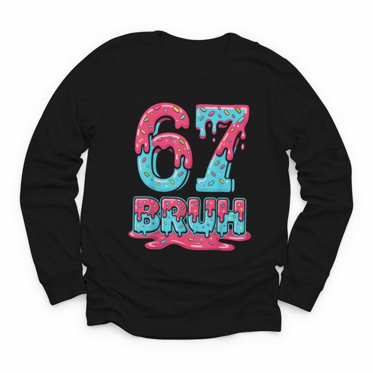 67 Ice Cream Drip Baseball For Men Women Kids Youth Long Sleeve Tee