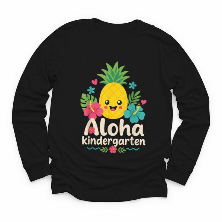 Aloha Kindergarten Pineapple Back To School Youth Long Sleeve Tee