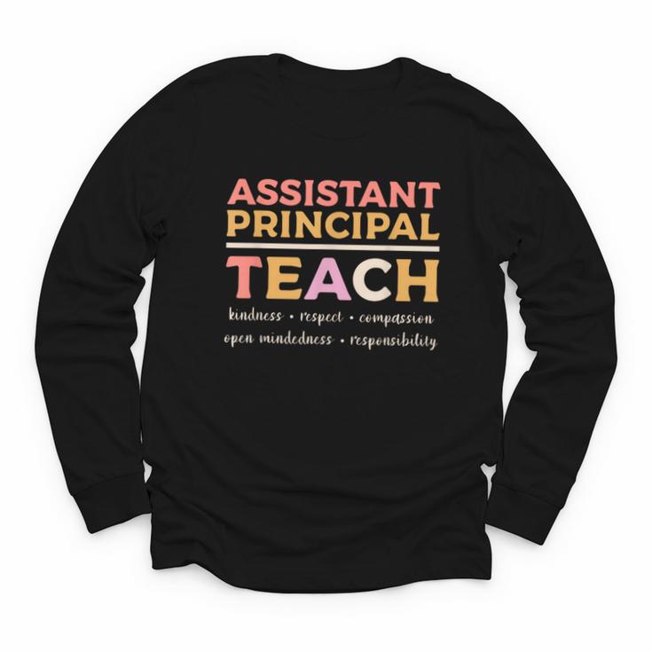 Assistant Principal Back To School Appreciation Principals Youth Long Sleeve Tee