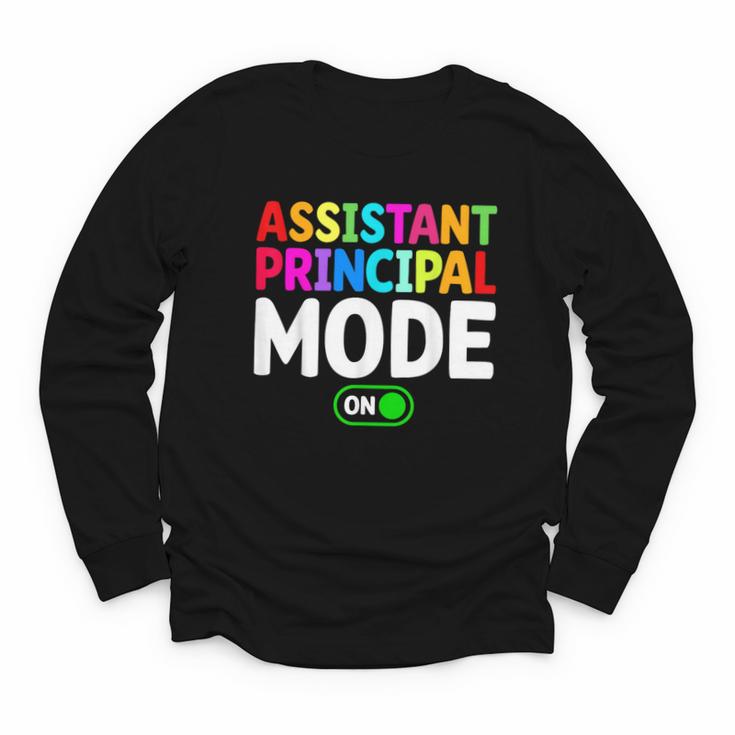 Assistant Principal Mode On Back To School Vice Principals Youth Long Sleeve Tee