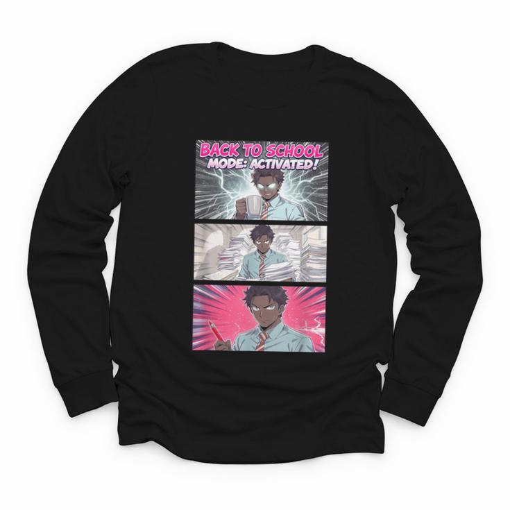 Back To School Anime Boys Student Girl Manga Kawaii Taecher Youth Long Sleeve Tee