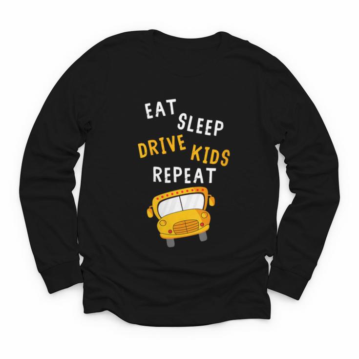 Back To School Bus Driver Appreciation Thank You Quote Youth Long Sleeve Tee