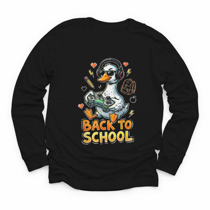 Back To School Gaming Kindergarten First Grade Goose Boys Youth Long Sleeve Tee