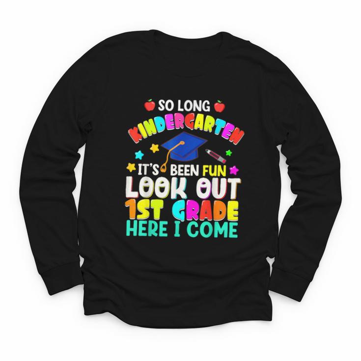 Back To School Look Out 1st Grade Here I Come For Kids Youth Long Sleeve Tee