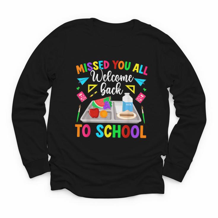 Back To School Lunch Lady First Day Of School Lunch Lady Youth Long Sleeve Tee